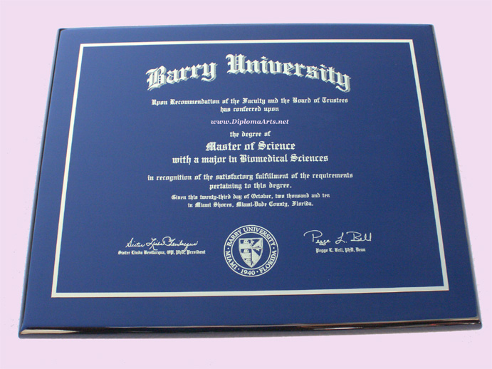 Barry University, Graduation Gift.